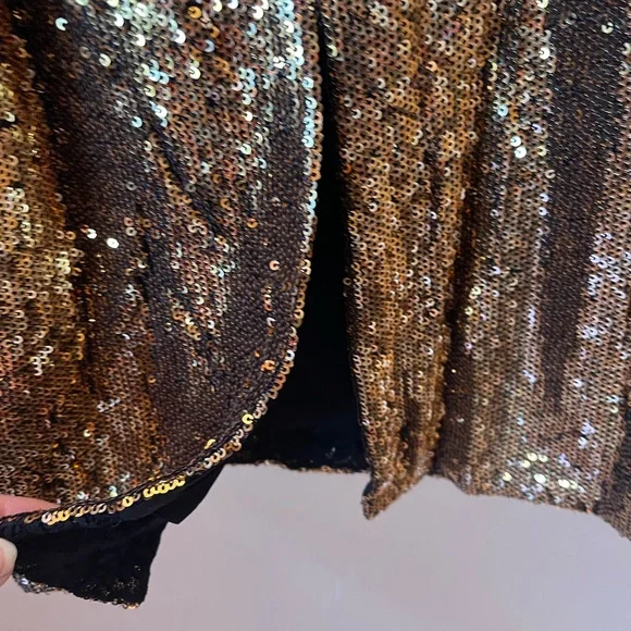 Striking NWT sequin sweetheart neckline Sz Med Anthropologie fully lined dress - Picture 12 of 14